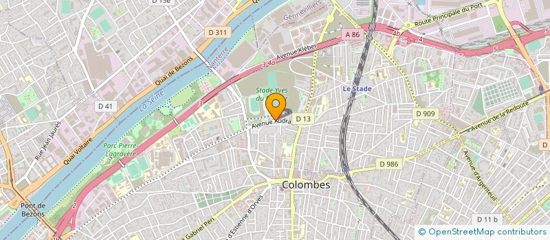 localisation de l'entreprise MONSIEUR GUY-BLAISE SANDJON NOUTONG  COLOMBES