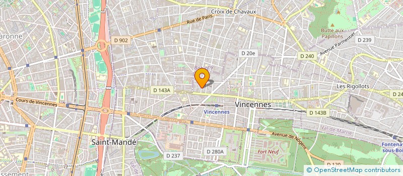 localisation de l'entreprise MONSIEUR GUY BLANDIN à VINCENNES