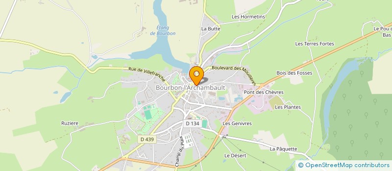 localisation de l'entreprise MONSIEUR GUY BLANDIN à BOURBON-L'ARCHAMBAULT