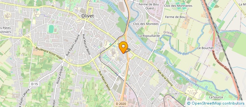 localisation de l'entreprise MONSIEUR GUY BLANDIN  OLIVET