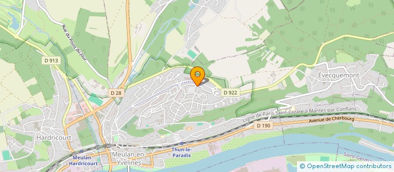 localisation de l'entreprise MONSIEUR GUY BLONDEAU  MEULAN-EN-YVELINES