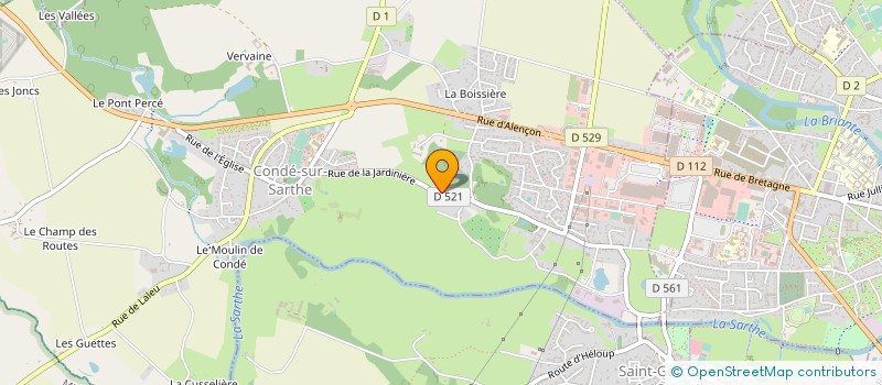 localisation de l'entreprise MONSIEUR GUY BLOSSIER à CONDE-SUR-SARTHE