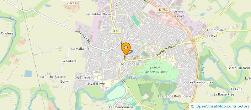 localisation de l'entreprise MONSIEUR GUY BLOUIN à BEAUPREAU-EN-MAUGES