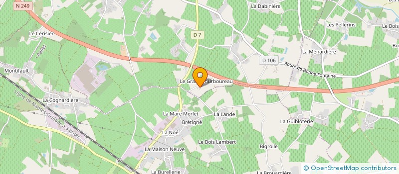 localisation de l'entreprise MONSIEUR GUY BODIN  LA CHAPELLE-HEULIN