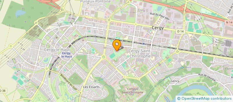 localisation de l'entreprise MONSIEUR GUY BOLOU  CERGY