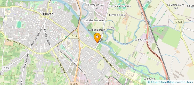 localisation de l'entreprise MONSIEUR GUY BONENFANT à OLIVET