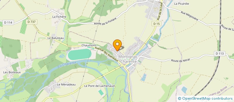 localisation de l'entreprise MONSIEUR GUY BONNEAU à MONTIGNAC-CHARENTE
