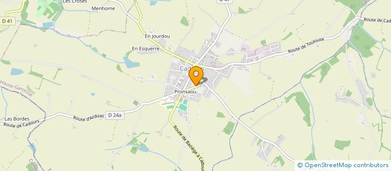 localisation de l'entreprise MONSIEUR GUY BONNECAZE  CADOURS