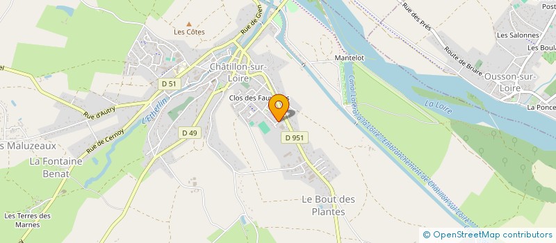 localisation de l'entreprise MONSIEUR GUY BONNISSEAU à CHATILLON-SUR-LOIRE