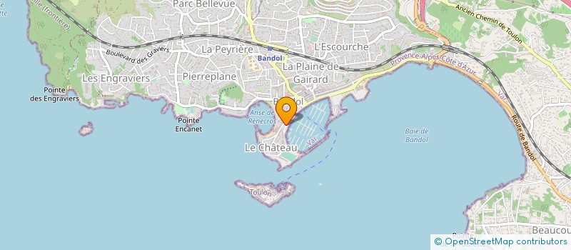 localisation de l'entreprise MONSIEUR GUY BORENS à BANDOL