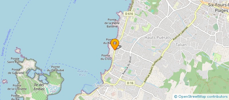 localisation de l'entreprise MONSIEUR GUY BOUCHON à SIX-FOURS-LES-PLAGES