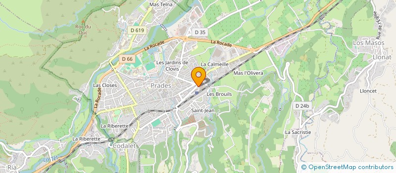 localisation de l'entreprise MONSIEUR GUY BOUDOU  PRADES