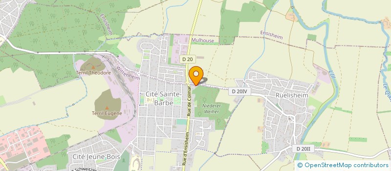 localisation de l'entreprise MONSIEUR GUY BOULAIRE  WITTENHEIM