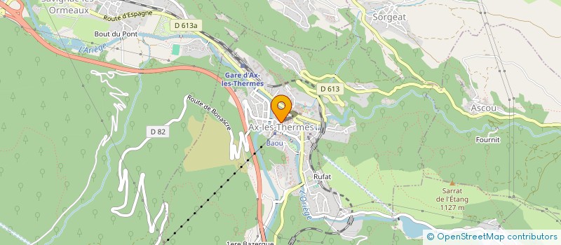 localisation de l'entreprise MONSIEUR GUY BOULET à AX-LES-THERMES