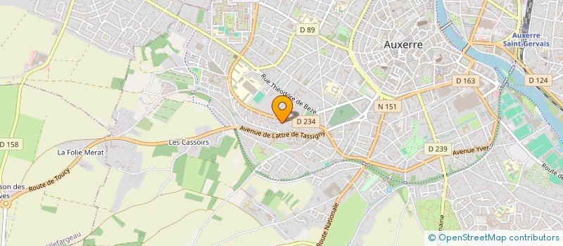 localisation de l'entreprise MONSIEUR GUY BOULOU à AUXERRE