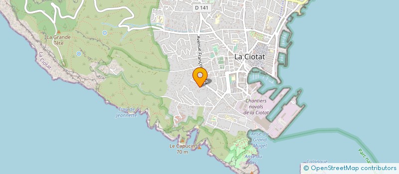 localisation de l'entreprise MONSIEUR GUY BOURRILLON  LA CIOTAT