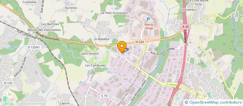 localisation de l'entreprise MONSIEUR GUY BOUTET à LIMOGES