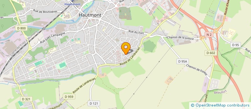 localisation de l'entreprise MONSIEUR GUY BOZZINI  HAUTMONT