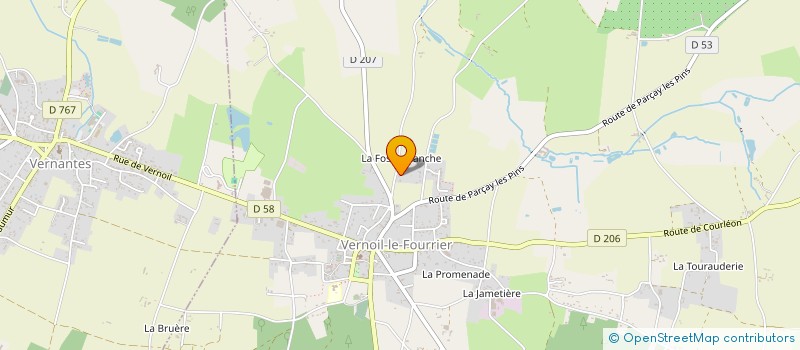 localisation de l'entreprise MONSIEUR GUY BRIAN à VERNOIL-LE-FOURRIER