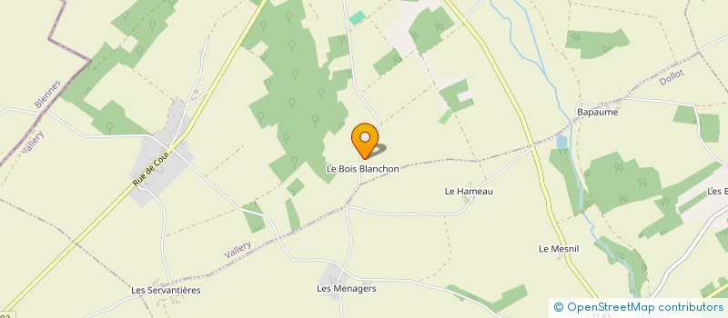 localisation de l'entreprise MONSIEUR GUY BRIAND à VALLERY