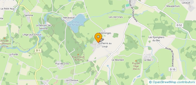 localisation de l'entreprise MONSIEUR GUY BROUSSAUD  SAINT-PRIEST-LA-FEUILLE