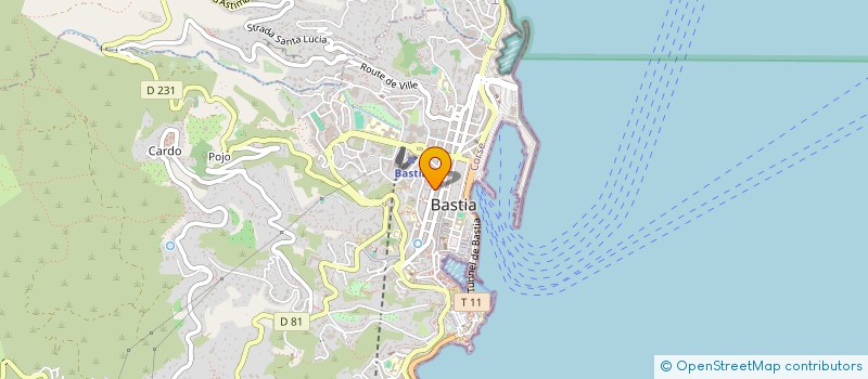 localisation de l'entreprise MONSIEUR GUY BRUN à BASTIA