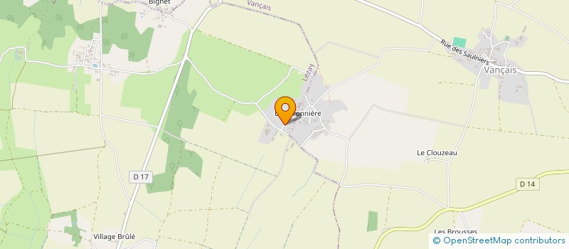 localisation de l'entreprise MONSIEUR GUY BRUNET  LEZAY