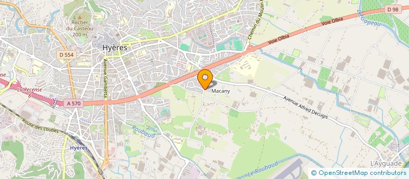 localisation de l'entreprise MONSIEUR GUY BRUNET  HYERES