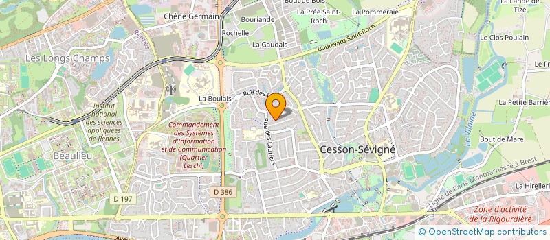 localisation de l'entreprise MONSIEUR GUY BUREL à CESSON-SEVIGNE