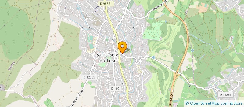 localisation de l'entreprise MONSIEUR GUY CALAZEL  SAINT-GELY-DU-FESC