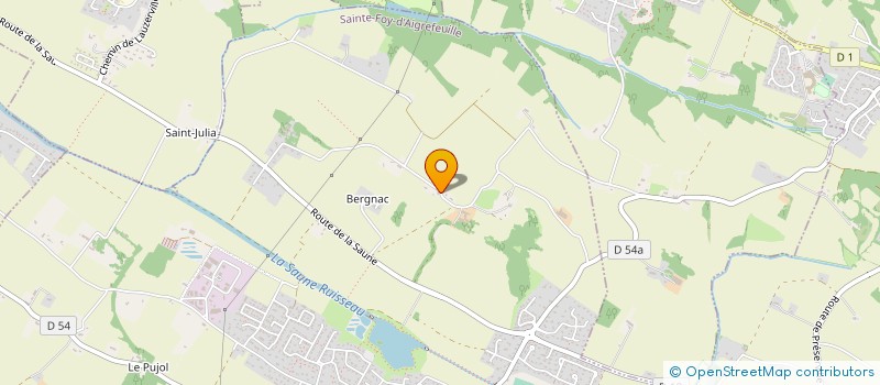 localisation de l'entreprise MONSIEUR GUY CALESTROUPAT  SAINTE-FOY-D'AIGREFEUILLE