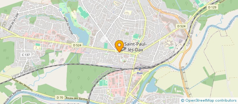 localisation de l'entreprise MONSIEUR GUY CALLAERTS  SAINT-PAUL-LES-DAX