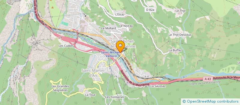 localisation de l'entreprise MONSIEUR GUY CALLARD à SAINT-MICHEL-DE-MAURIENNE
