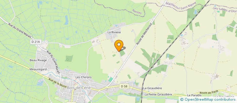 localisation de l'entreprise MONSIEUR GUY CALLET  BOIS-DE-CENE