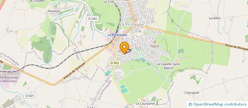 localisation de l'entreprise MONSIEUR GUY CAPOULADE  LUC-LA-PRIMAUBE