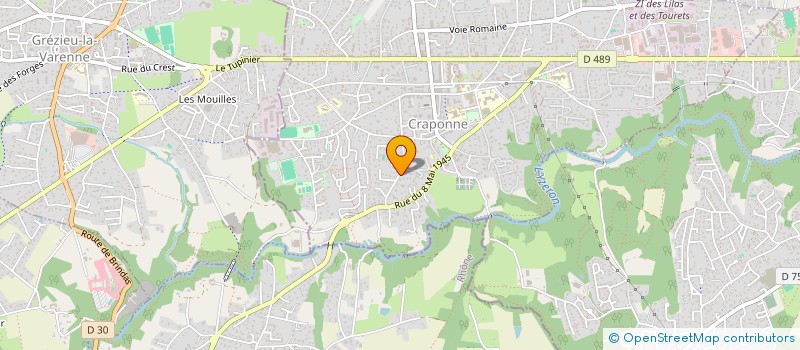 localisation de l'entreprise MONSIEUR GUY CARTON  CRAPONNE