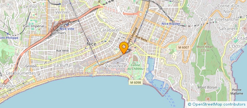 localisation de l'entreprise MONSIEUR GUY CASSOUTO à NICE