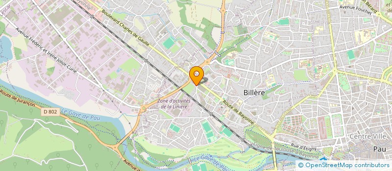 localisation de l'entreprise MONSIEUR GUY CAZALET-LAVIGNE  BILLERE