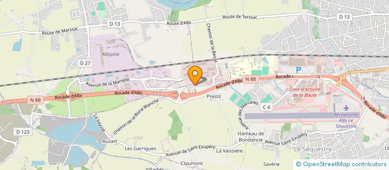 localisation de l'entreprise MONSIEUR GUY CAZELLE à ALBI