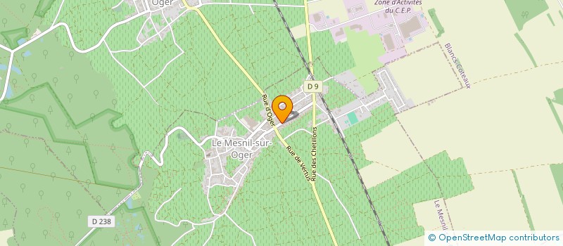 localisation de l'entreprise MONSIEUR GUY CERNEL  LE MESNIL-SUR-OGER