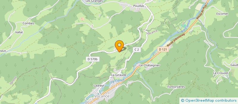 localisation de l'entreprise MONSIEUR GUY CHABANNE à VANOSC