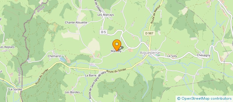 localisation de l'entreprise MONSIEUR GUY CHABANON à AIGUEPERSE