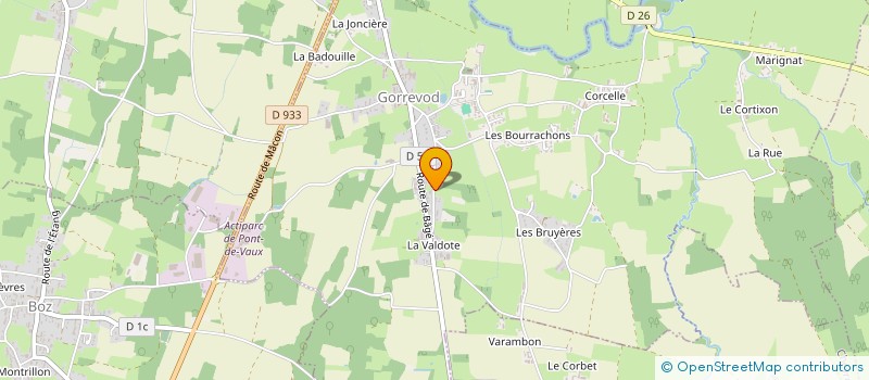 localisation de l'entreprise MONSIEUR GUY CHAGNARD à GORREVOD