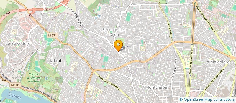 localisation de l'entreprise MONSIEUR GUY CHAMBARD  FONTAINE-LES-DIJON