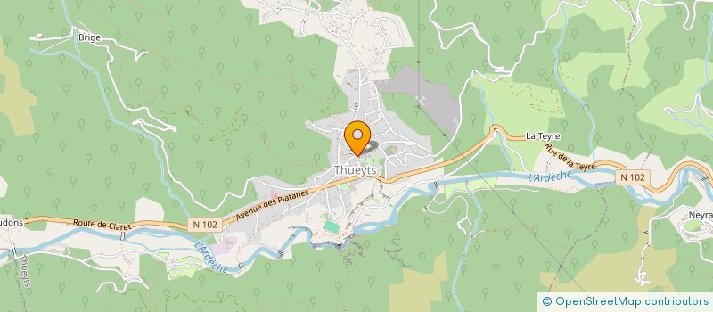 localisation de l'entreprise MONSIEUR GUY CHAMBON  THUEYTS