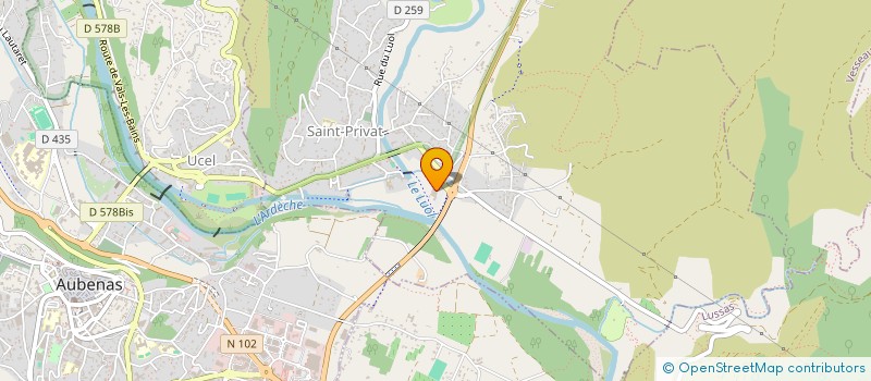 localisation de l'entreprise MONSIEUR GUY CHAMBOULEYRON  SAINT-PRIVAT