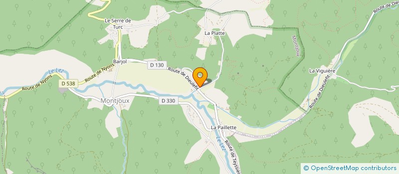 localisation de l'entreprise MONSIEUR GUY CHAPUS  MONTJOUX