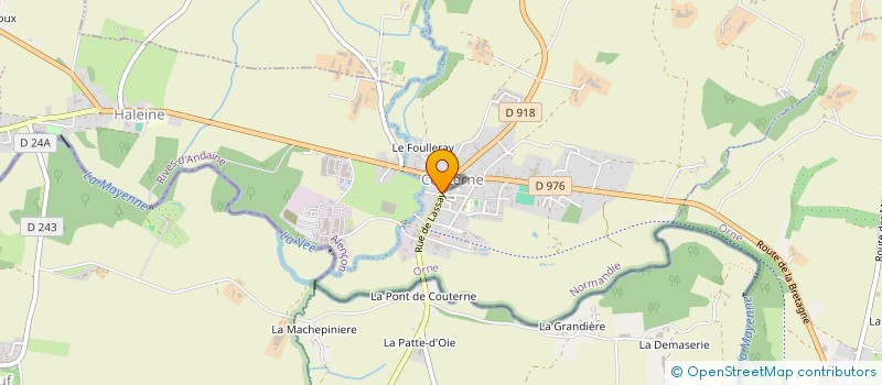 localisation de l'entreprise MONSIEUR GUY CHARBONNIER à LA FERTE MACE
