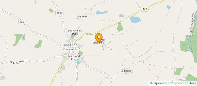 localisation de l'entreprise MONSIEUR GUY CHARTIER à SAINT-LEGER-MAGNAZEIX
