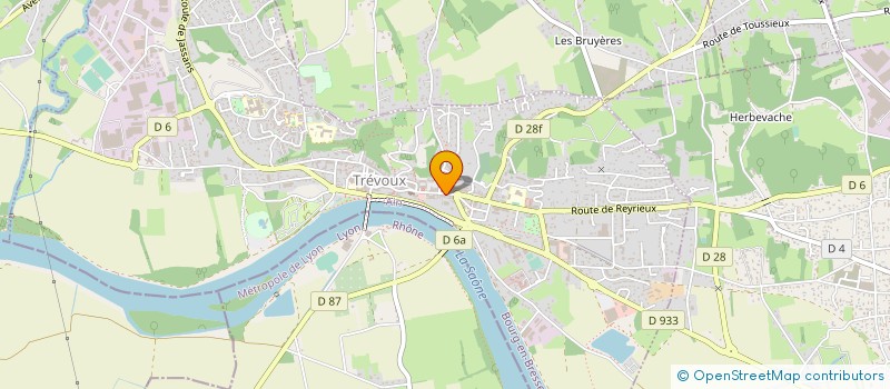 localisation de l'entreprise MONSIEUR GUY CHAZELLE  TREVOUX